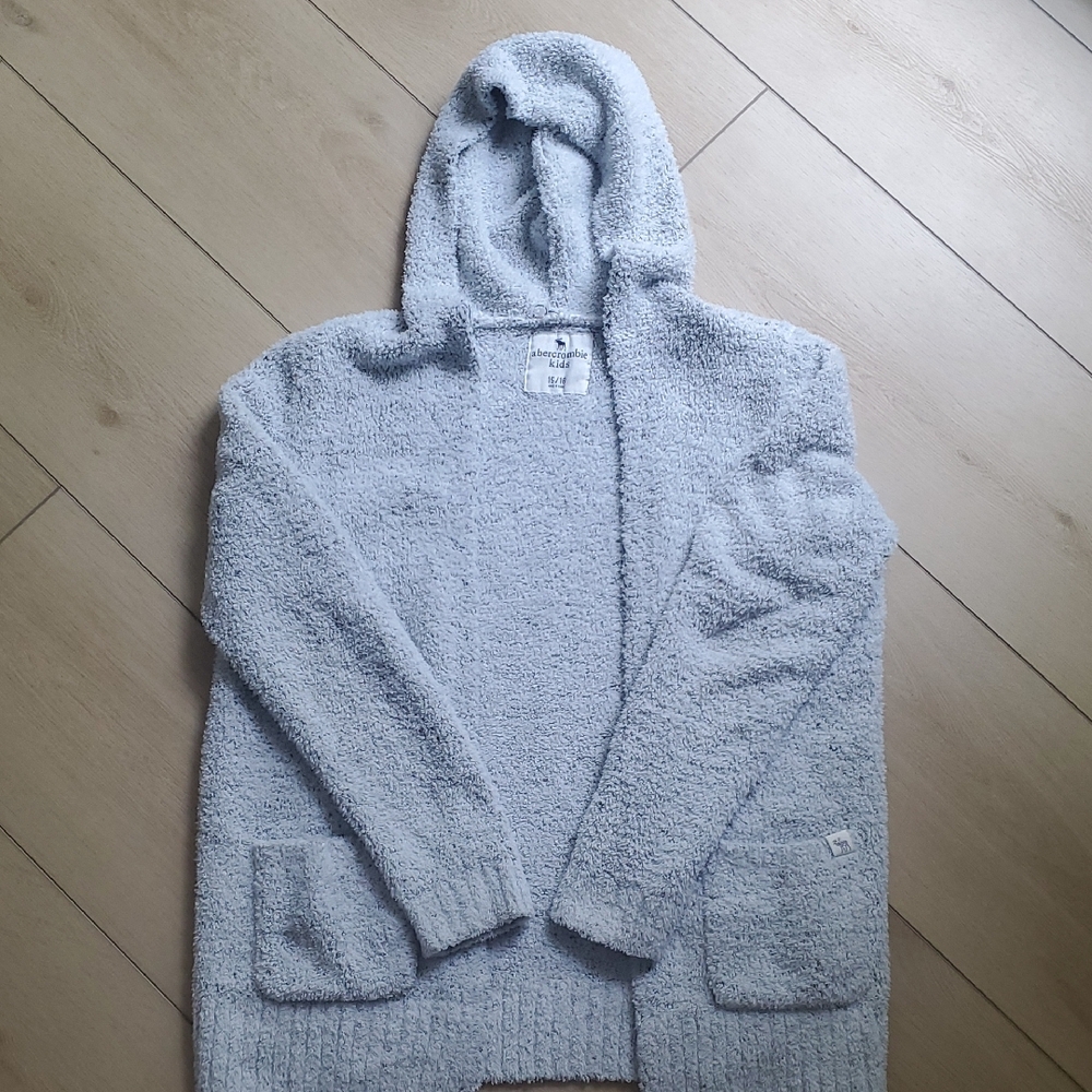 Abercrombie Kids Light Gray Hooded Sweater